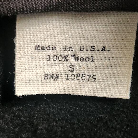 Rag & Bone Cuban Style Wool Fedora Hat WMNS SZ SM Black/Black Grosgrain Ribbon - Picture 10 of 11